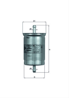 Filtru Combustibil Mahle Original Ford KL 171