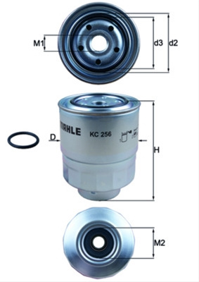 Filtru Combustibil Mahle Original Honda KC 256D
