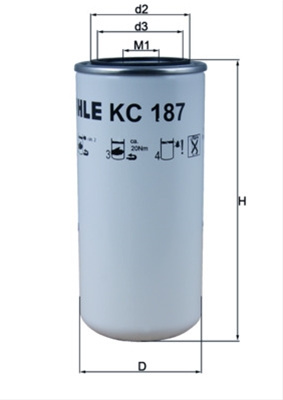 Filtru Combustibil Mahle Original Iveco KC 187