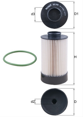 Filtru Combustibil Mahle Original Iveco KX 340D