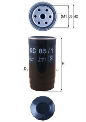 Filtru Combustibil Mahle Original Land Rover KC 85/1