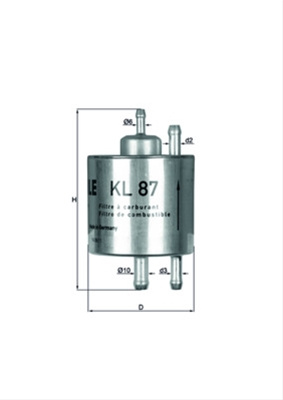 Filtru Combustibil Mahle Original Mercedes-Benz KL 87