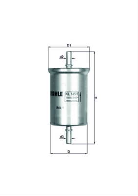 Filtru Combustibil Mahle Original Mercedes-Benz KL 165/1