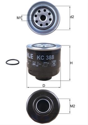 Filtru Combustibil Mahle Original Mitsubishi KC 388D