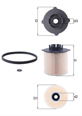 Filtru Combustibil Mahle Original Opel KX 265D