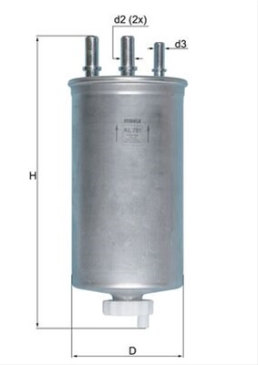 Filtru Combustibil Mahle Original Renault KL 781