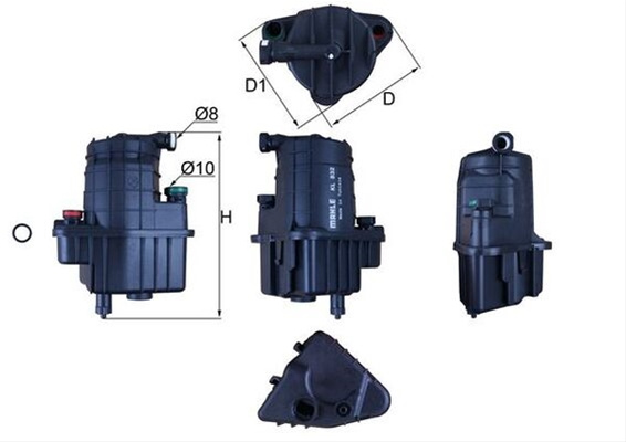 Filtru Combustibil Mahle Original Renault KL 832D