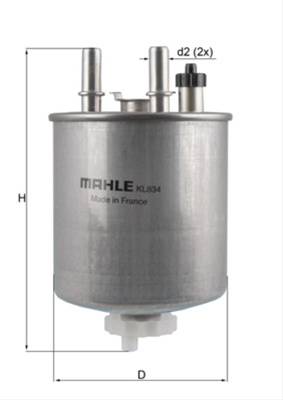 Filtru Combustibil Mahle Original Renault KL 834