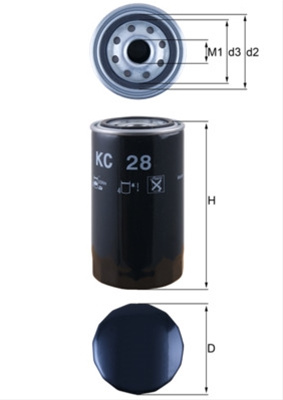 Filtru Combustibil Mahle Original Same KC 28