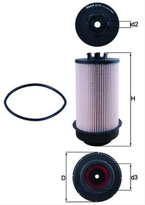 Filtru Combustibil Mahle Original Solaris KX 181D