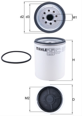 Filtru Combustibil Mahle Original Volvo KC 384D