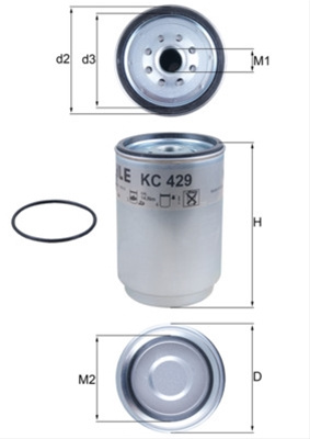 Filtru Combustibil Mahle Original Volvo KC 429D