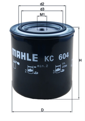 Filtru Combustibil - Mahle Volvo KC 604