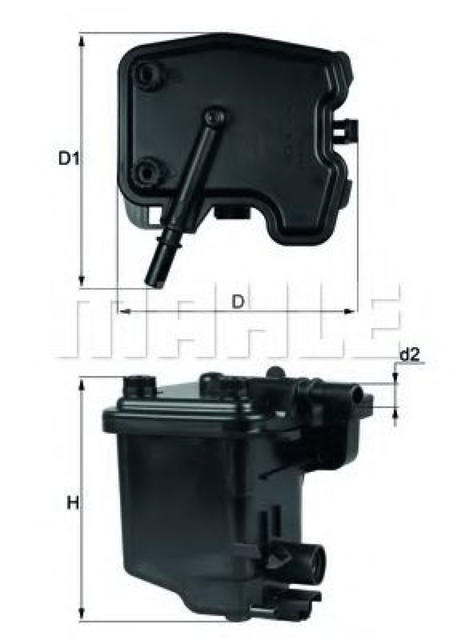 Filtru combustibil MAZDA 2 (DE) (2007 - 2015) MAHLE ORIGINAL KL 431D piesa NOUA