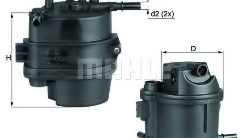 Filtru combustibil MAZDA 2 (DE) (2007 - 2015) MAHLE ORIGINAL KL 777D produs NOU