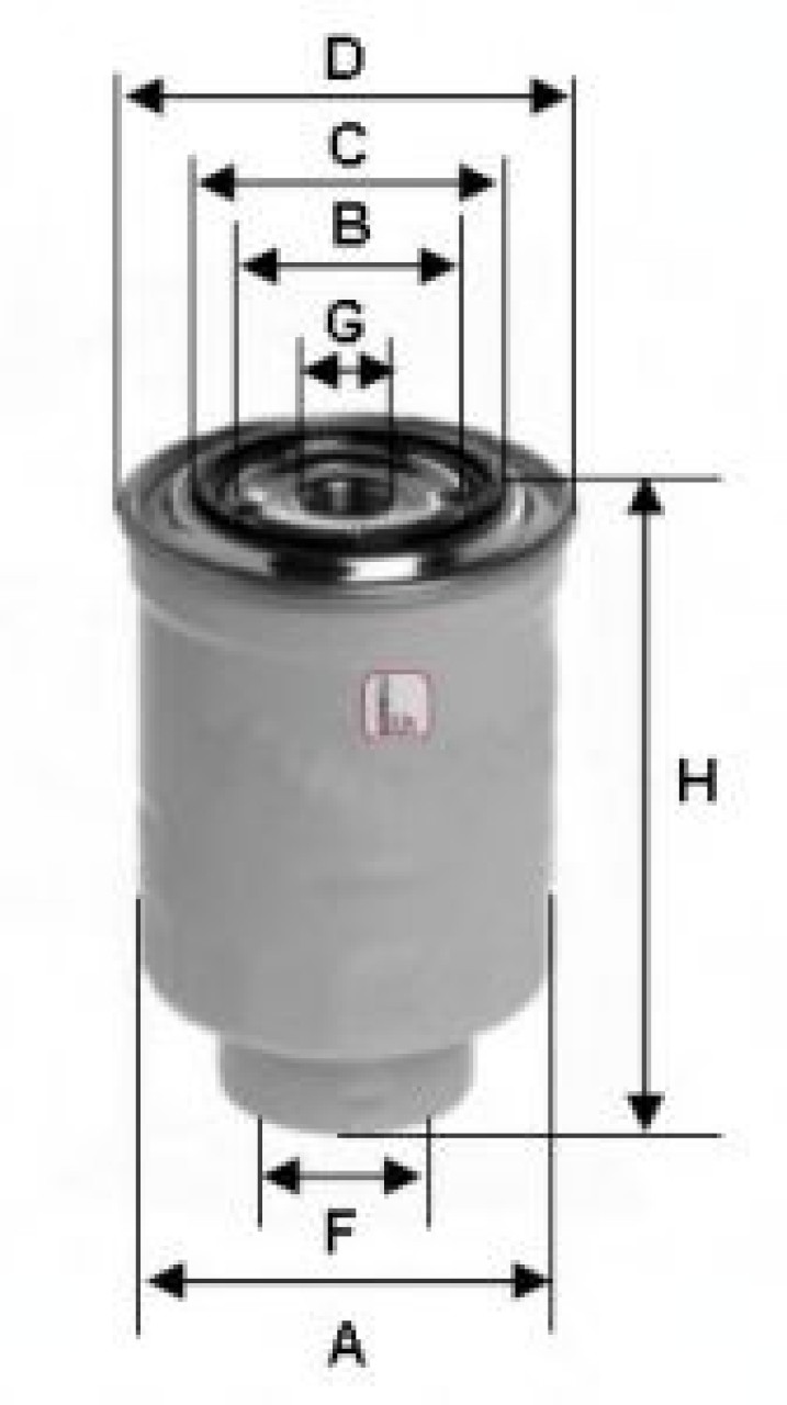 Filtru combustibil MAZDA PREMACY (CP) (1999 - 2005) SOFIMA S 4413 NR piesa NOUA