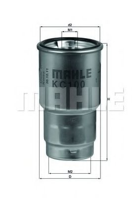 Filtru combustibil MAZDA PREMACY (CP) (1999 - 2005) MAHLE ORIGINAL KC 100D piesa NOUA