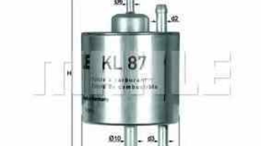 filtru combustibil MERCEDES-BENZ A-CLASS W168 KNECHT KL 87
