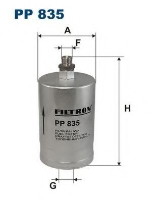 Filtru combustibil MERCEDES E-CLASS Cabriolet (A124) (1993 - 1998) FILTRON PP835 piesa NOUA