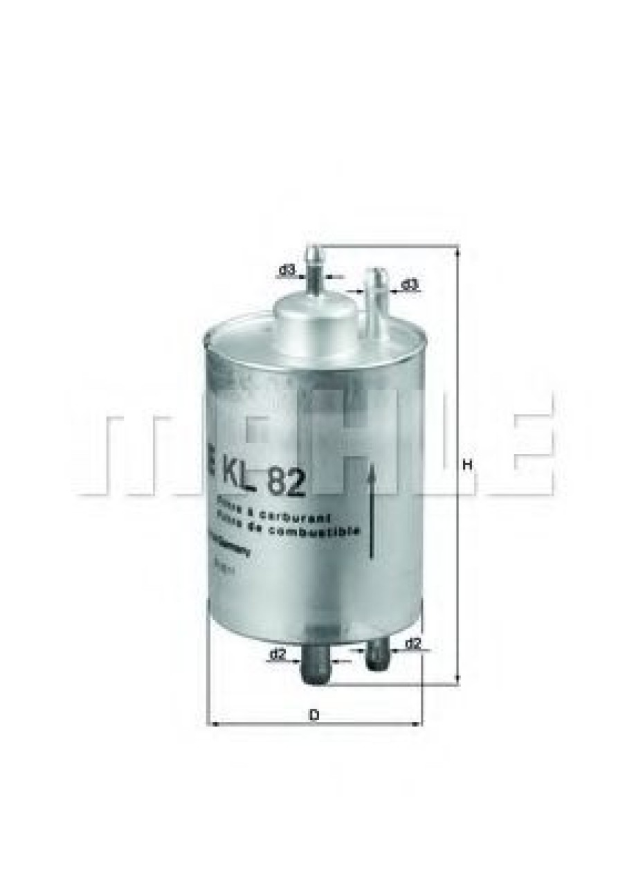 Filtru combustibil MERCEDES S-CLASS (W220) (1998 - 2005) MAHLE ORIGINAL KL 82 piesa NOUA