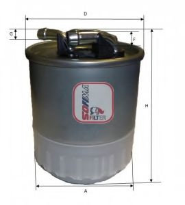 Filtru combustibil MERCEDES S-CLASS (W221) (2005 - 2013) SOFIMA S 4107 NR piesa NOUA