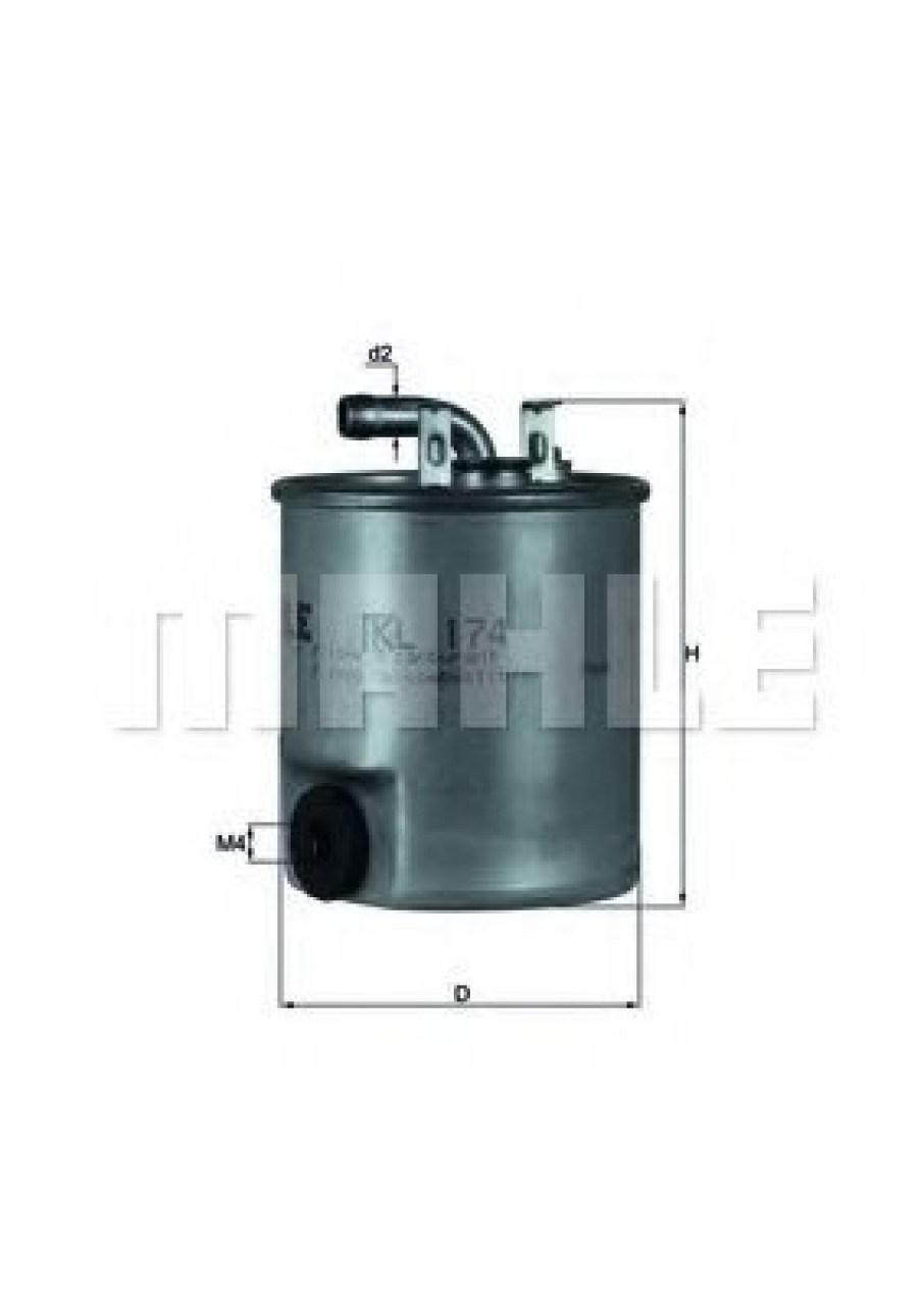Filtru combustibil MERCEDES SPRINTER 2-t caroserie (901, 902) (1995 - 2006) KNECHT KL 174 piesa NOUA
