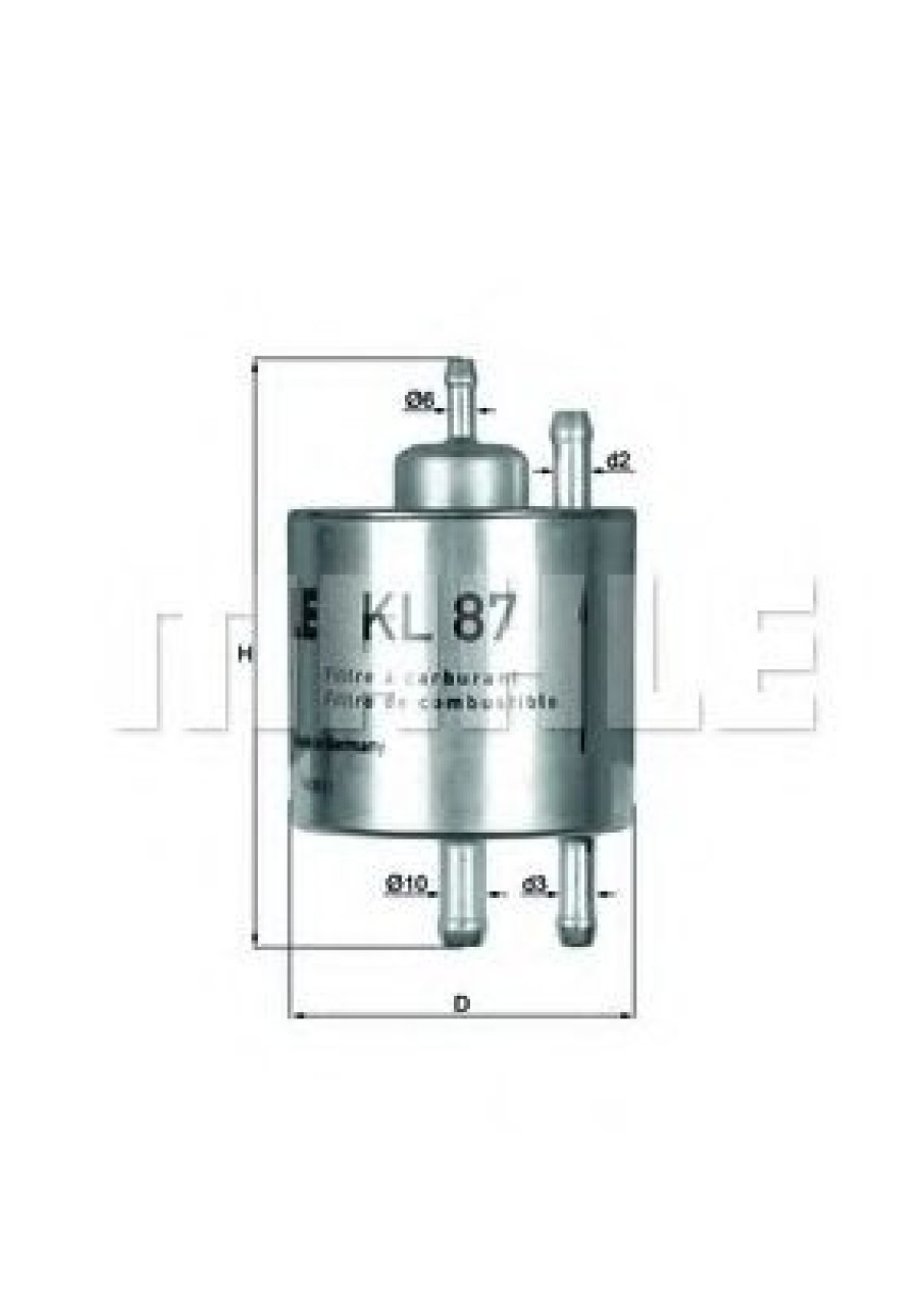 Filtru combustibil MERCEDES VANEO (414) (2002 - 2005) KNECHT KL 87 piesa NOUA