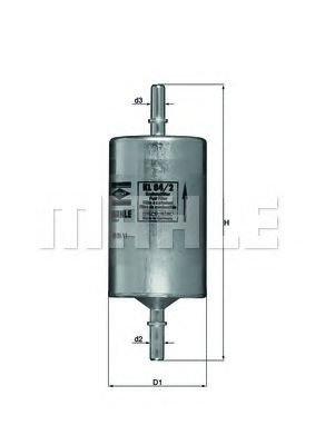 Filtru combustibil MERCEDES VITO bus (W639) (2003 - 2016) MAHLE ORIGINAL KL 84/2 piesa NOUA