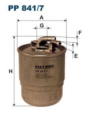 Filtru combustibil MERCEDES VITO / MIXTO caroserie (W639) (2003 - 2016) FILTRON PP841/7 piesa NOUA