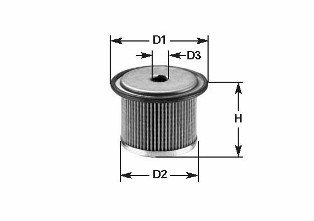 Filtru combustibil (MG097 CLEAN FILTERS) RENAULT
