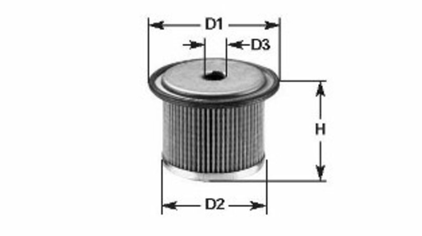 Filtru combustibil (MG097 CLEAN FILTERS) RENAULT