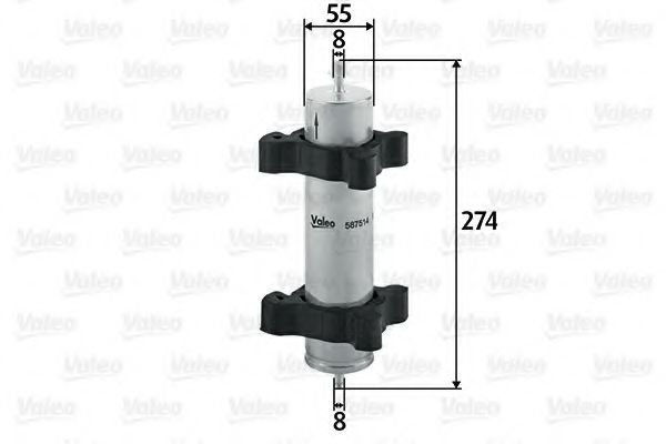 Filtru combustibil MINI MINI (R50, R53) (2001 - 2006) VALEO 587514 piesa NOUA