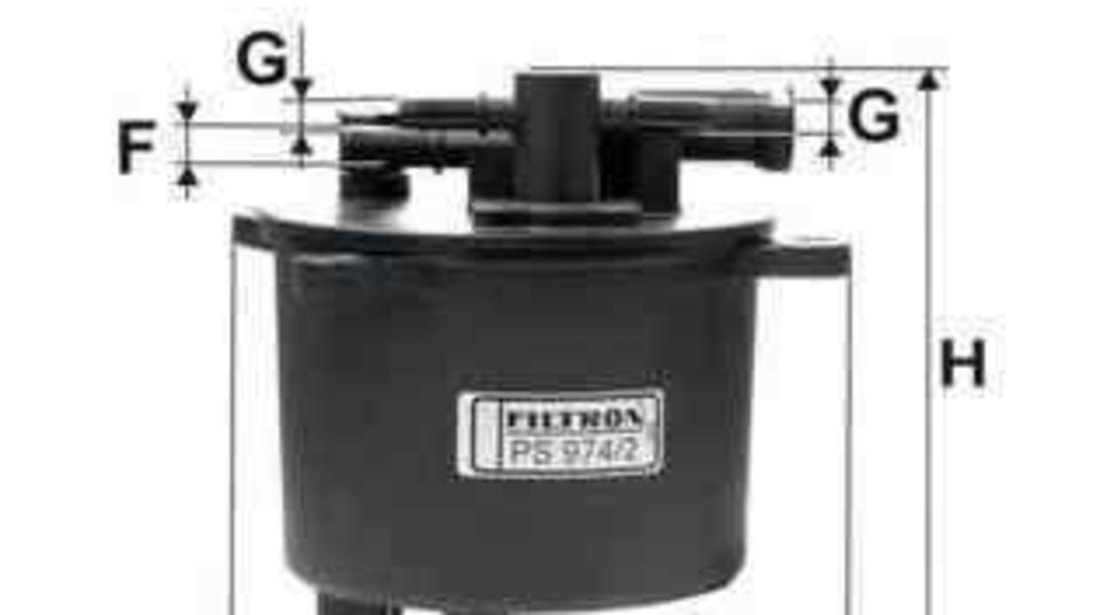 filtru combustibil MITSUBISHI OUTLANDER II (CW_W) FILTRON PS974/2