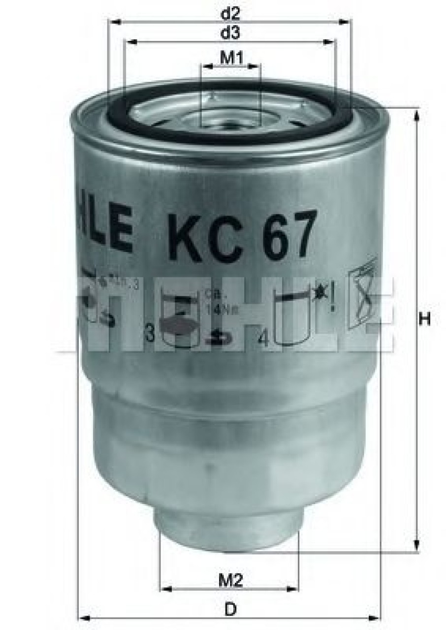 Filtru combustibil NISSAN ALMERA II Hatchback (N16) (2000 - 2016) KNECHT KC 67 piesa NOUA