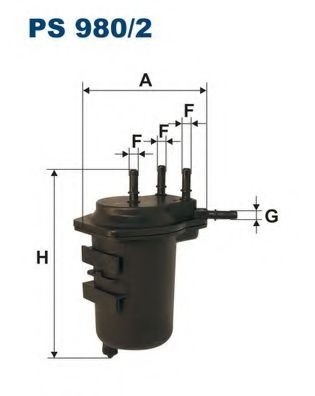 Filtru combustibil NISSAN ALMERA II (N16) (2000 - 2016) FILTRON PS980/2 piesa NOUA