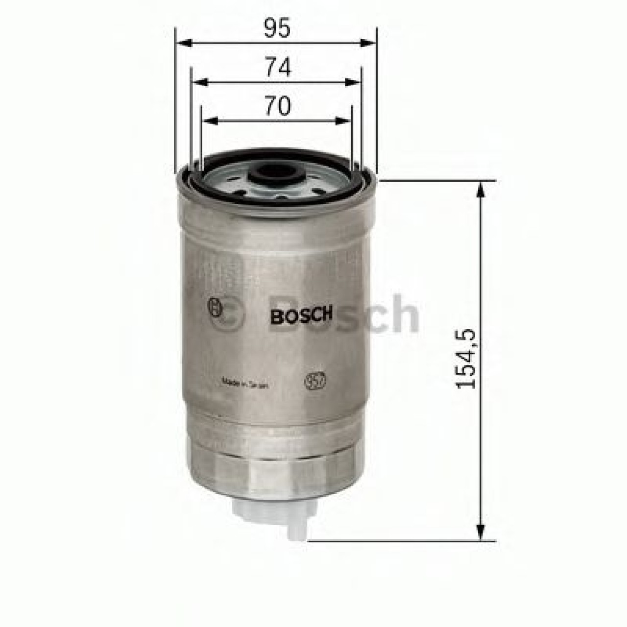 Filtru combustibil NISSAN ALMERA II (N16) (2000 - 2016) BOSCH 1 457 434 451 piesa NOUA