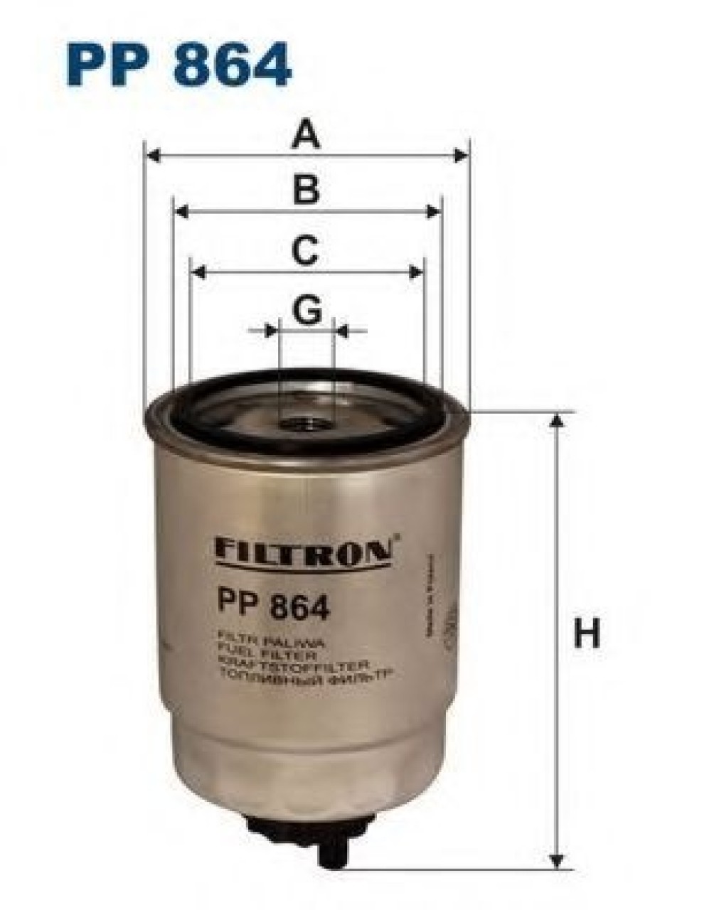 Filtru combustibil NISSAN MICRA II (K11) (1992 - 2003) FILTRON PP864 piesa NOUA