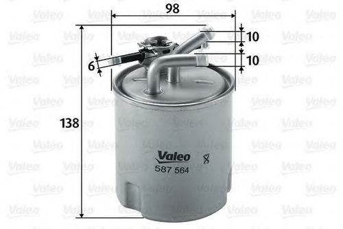 Filtru combustibil NISSAN NAVARA platou / sasiu (D40) (2008 - 2016) VALEO 587564 piesa NOUA