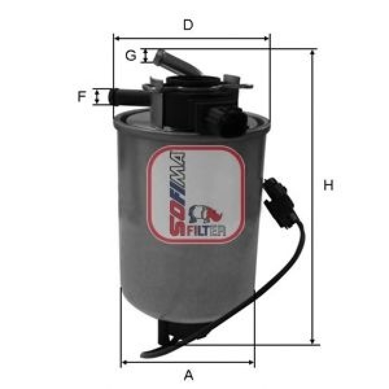 Filtru combustibil NISSAN NAVARA platou / sasiu (D40) (2008 - 2016) SOFIMA S 4018 NR piesa NOUA