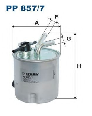 Filtru combustibil NISSAN NAVARA platou / sasiu (D40) (2008 - 2016) FILTRON PP857/7 piesa NOUA