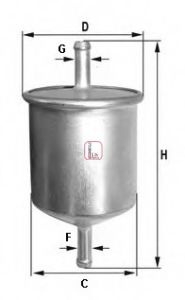 Filtru combustibil NISSAN PRIMERA (P11) (1996 - 2001) SOFIMA S 1529 B piesa NOUA