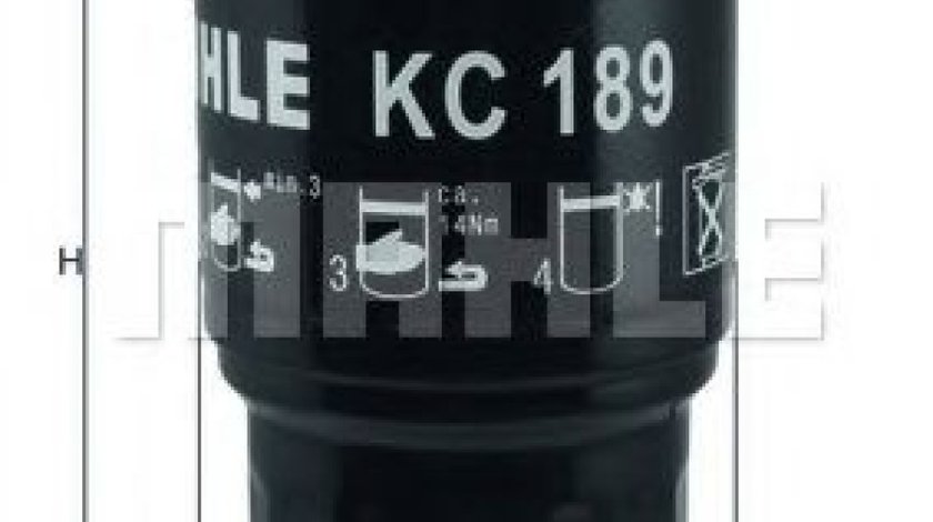 Filtru combustibil NISSAN PRIMERA (P12) (2002 - 2016) MAHLE ORIGINAL KC 189 piesa NOUA