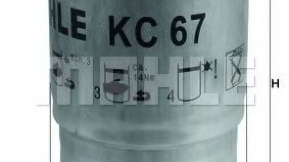 Filtru combustibil NISSAN TERRANO II (R20) (1992 - 2007) KNECHT KC 67 piesa NOUA