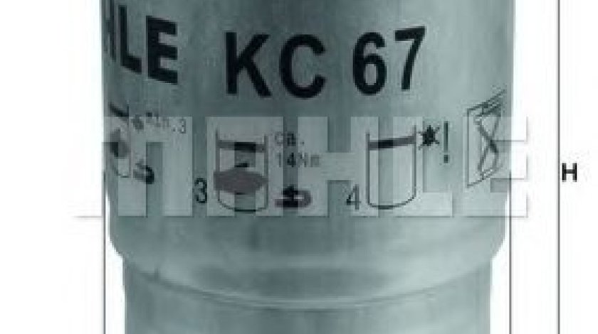 Filtru combustibil NISSAN X-TRAIL (T30) (2001 - 2013) KNECHT KC 67 piesa NOUA