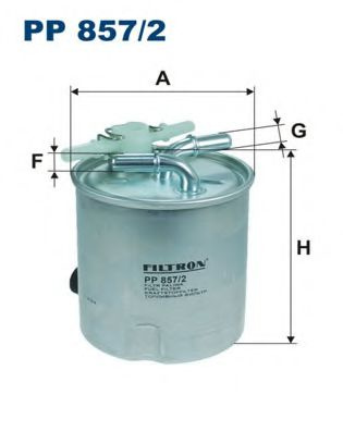 Filtru combustibil NISSAN X-TRAIL (T31) (2007 - 2013) FILTRON PP857/2 piesa NOUA