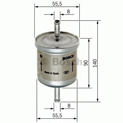 Filtru combustibil OPEL ASTRA F Hatchback (53, 54, 58, 59) (1991 - 1998) BOSCH 0 450 905 280 piesa N...