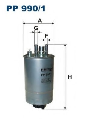Filtru combustibil OPEL MERIVA (2003 - 2010) FILTRON PP990/1 piesa NOUA