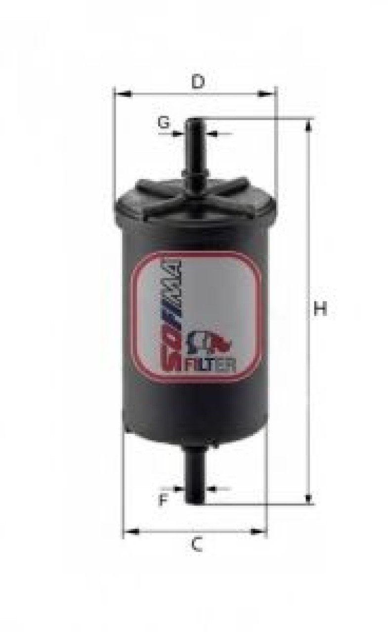 Filtru combustibil PEUGEOT 206 Hatchback (2A/C) (1998 - 2016) SOFIMA S 1948 B piesa NOUA
