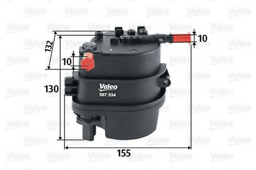Filtru combustibil PEUGEOT 206 Hatchback (2A/C) (1998 - 2016) VALEO 587534 piesa NOUA
