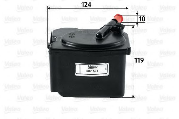 Filtru combustibil PEUGEOT 407 SW (6E) (2004 - 2016) VALEO 587501 piesa NOUA